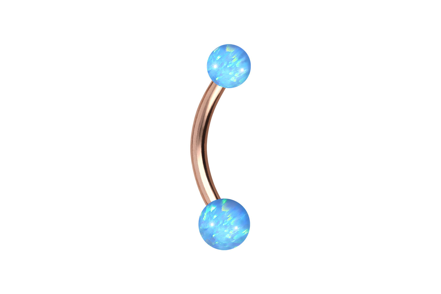 Chirurgenstahl Mini Bananabell Piercing SYNTHETISCHE OPALE